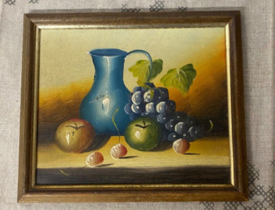 Hand Painted Canvas Wooden Frame Paintings? Still life decorations?   good eta