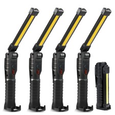 Rechargeable Work Light Led Cob Magnetic Base Super Bright Flashlight Lamp Torch