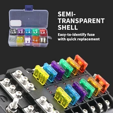 100pcs Standard Blade Fuse Assortment Auto Car Truck Fuses Kit ATC / ATM US