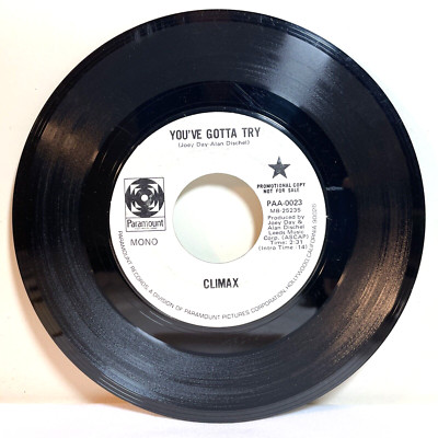 CLIMAX: YOU'VE GOTTA TRY / FRIENDSHIP (1969) Vinyl 45 RPM Rock Funk Soul
