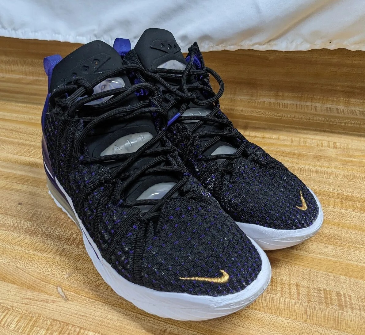 ★関税込★NIKE★LEBRON 18 ★26.5-28cm★スニーカー★ Nike LeBron 18 XVIII Lakers 2020 Size 8 Black/Purple CQ9283