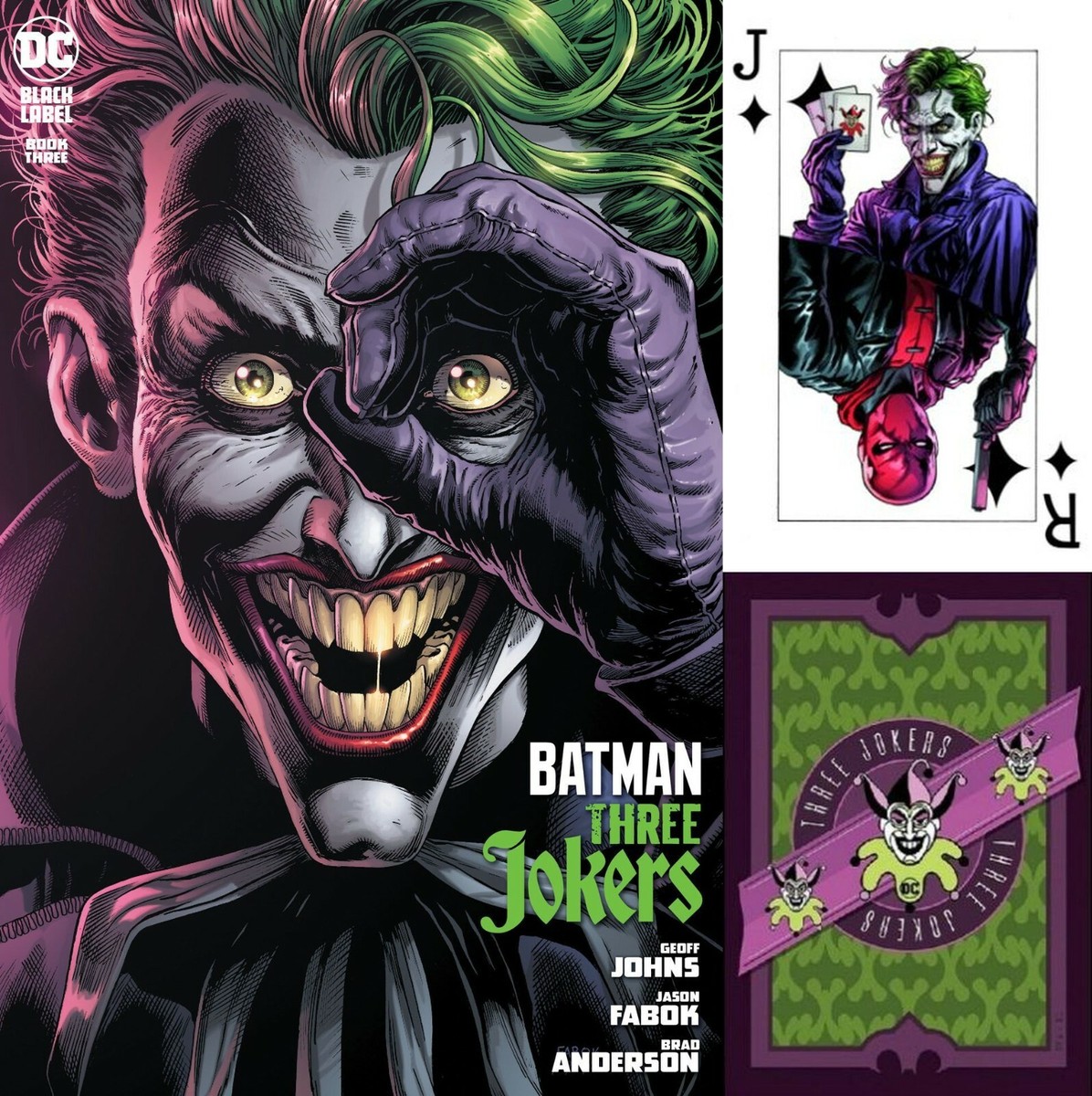 BATMAN Three 3 JOKERS ALL 17 Variants 7 Ratios Fabok PREMIUM HC