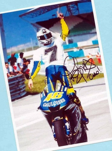 Valentino ROSSI (23) AK Bild - Print Copie - 15cm x 21cm + MOTO AK Foto signiert - Bild 1 von 1