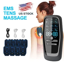 Electric Pulse Massager Tens Unit Muscle Stimulator Machine Therapy Pain Relief