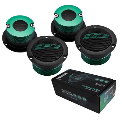 2 Pair Deaf Bonce TH-25G 280 Watt 4 Ohm 2.93'' Titanium Neodymium Car 4 Tweeters