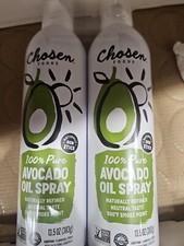 2 Pack Chosen Foods 100 Pure Avocado Cooking Oil Spray 13.5oz Each