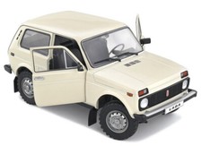 LADA NIVA 1980 CREAM WHITE RUSSIAN SOLID S1807301 1600 1:18 METAL USSR WHITE