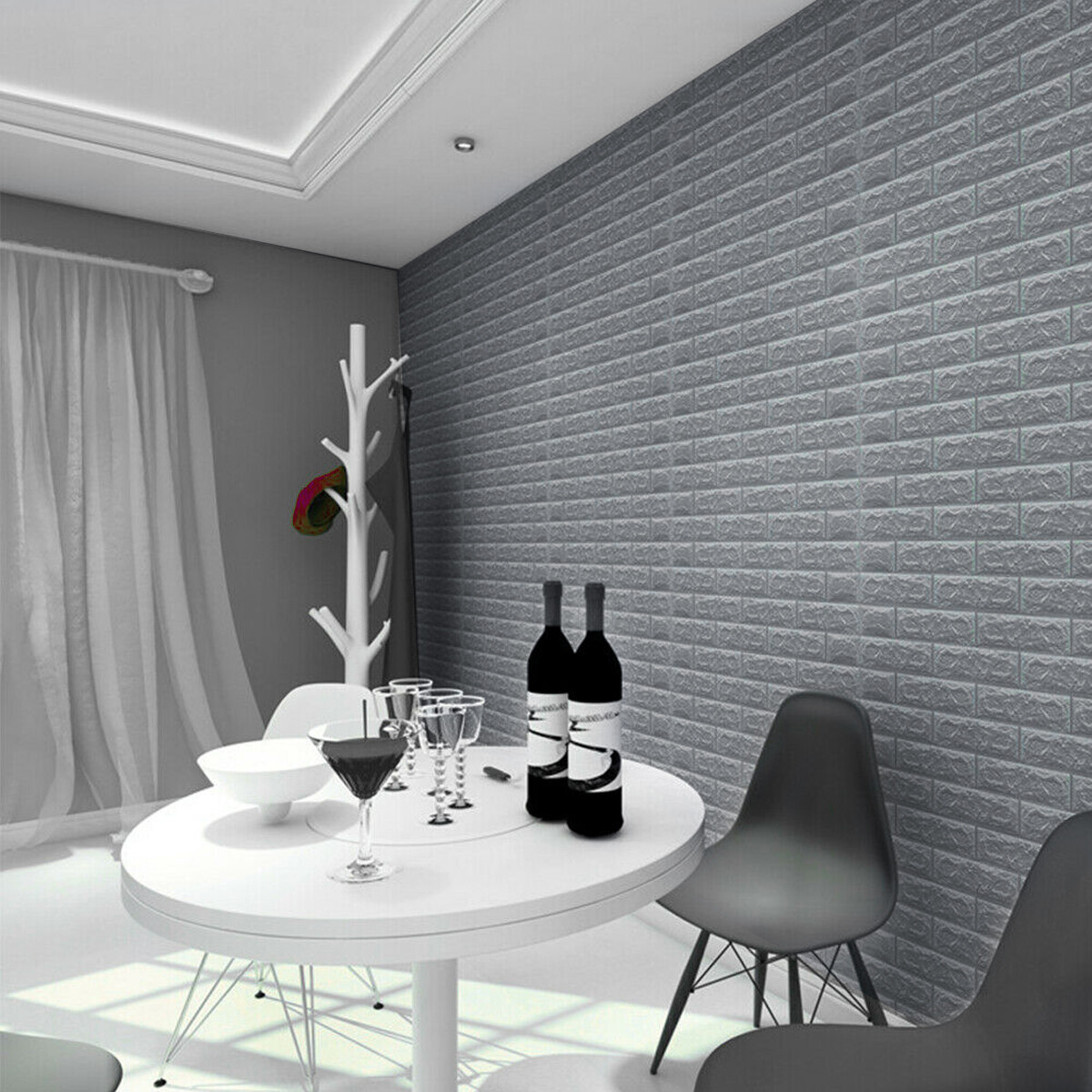 70*77cm Selfadhesive 3D Tile Brick Wall Sticker Waterproof FoamPanel