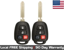 2x New Replacement Key Fob For Select Toyota GQ4-52T H Chip (Read Description)