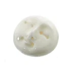 3/8" 10mm 1-5-10Pcs Lot Closed Eye Sun Moon Face Bison Bone Cab Bead Cabochon
