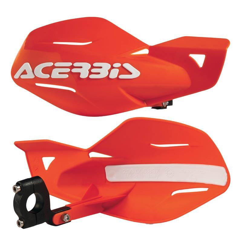 Acerbis Uniko Handguards Pair + Kit For Orange White KTM EXC 380 2T 1994- 2018