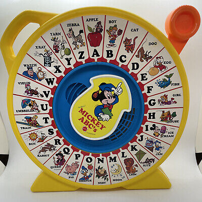 Vintage Mattel Disney See N Say Mickey Mouse ABC's Learning Vintage Mattel Disney See N Say Mickey Mouse ABC's Learning