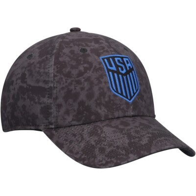 NEW! Nike Men's USMNT Charcoal Campus H86 Adj. ''USA'' Wave Print Cap, C-11127