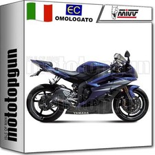 MIVV SCARICO OMOLOGATO CAT-OEM SUONO INOX NERO C YAMAHA YZF 600 R6 2013 13