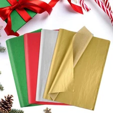 60 Sheets Christmas Gift Wrapping Tissue Paper Bulk Birthday Tissue Paper for...