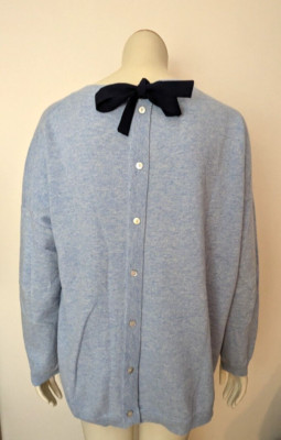 DAY LIKE PETER HAHN STRICKPULLOVER 42 HELLBLAU 100% SCHURWOLLE PULLOVER 2407003