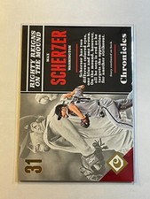 Max Scherzer 2017 Panini Chronicles Gold Foil SP #ed /999 #28 Nationals Rangers