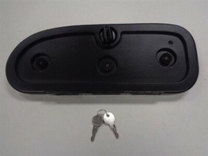 CROWNLINE LOCKING GLOVE BOX COVER WITH (2) KEYS BLACK 14 1/2" X 5 5/8" BOAT