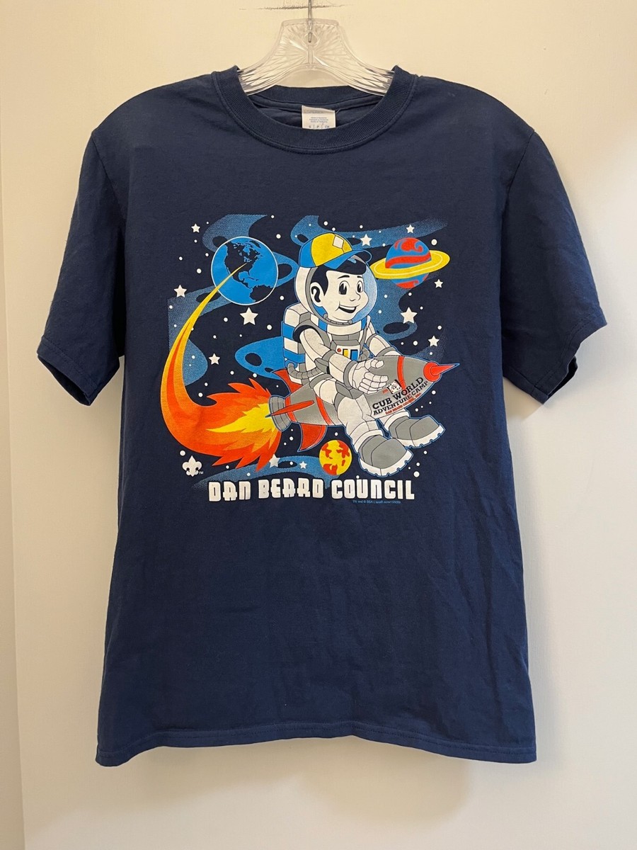 BE:FIRST グラフィックTシャツ Mサイズ Dan Beard Council Cub Scout Adventure Camp, Navy Blue T-Shirt