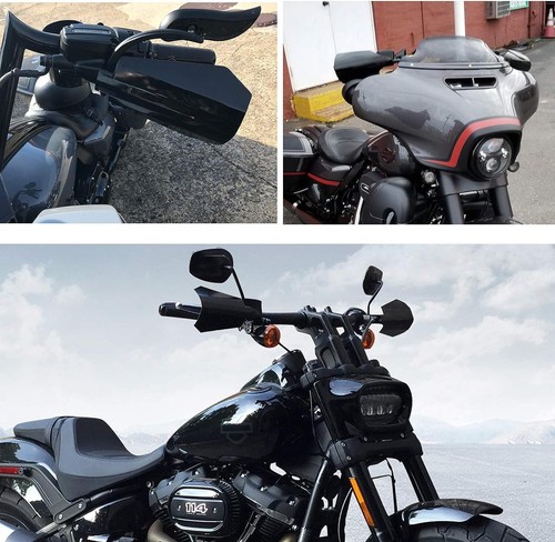 For Harley Touring 07-20 Motorcycle Handlebar Handguard Hand Guards Protector - Foto 7 di 17