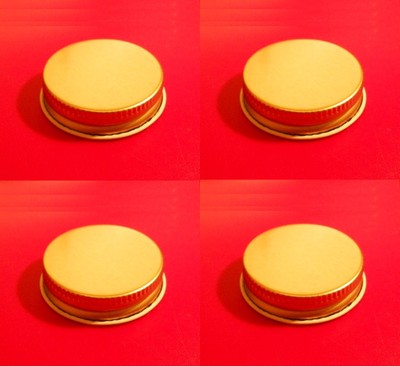 4 38/400 METAL CAPS FOR BEER WINE FERMENTER & GROWLERS ONE 1/2 GALLON GLASS JUGS