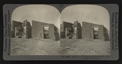 Ruins of the Harmony Borax Mill, Death Valley, California Old Photo