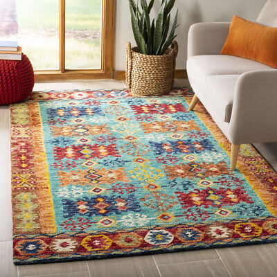 Safavieh Aspen BLUE / RED 10' X 14' Area Rug - APN503A-10
