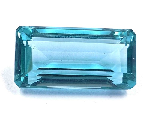 30.80 CT Blue Aquamarine BAGUETTE Cut IGL Certified Gemstone 5ATR