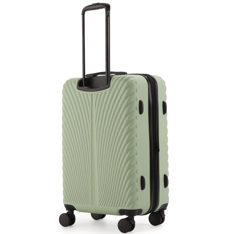 Juegos de 5 piezas de equipaje maletas rígidas ligeras ruedas giratorias bloqueo TSA Foto 3 de 4