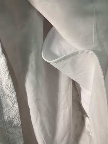 Michael Michael Kors Lace Shirt Dress Medium White Original Retail $155 - Picture 10 of 10