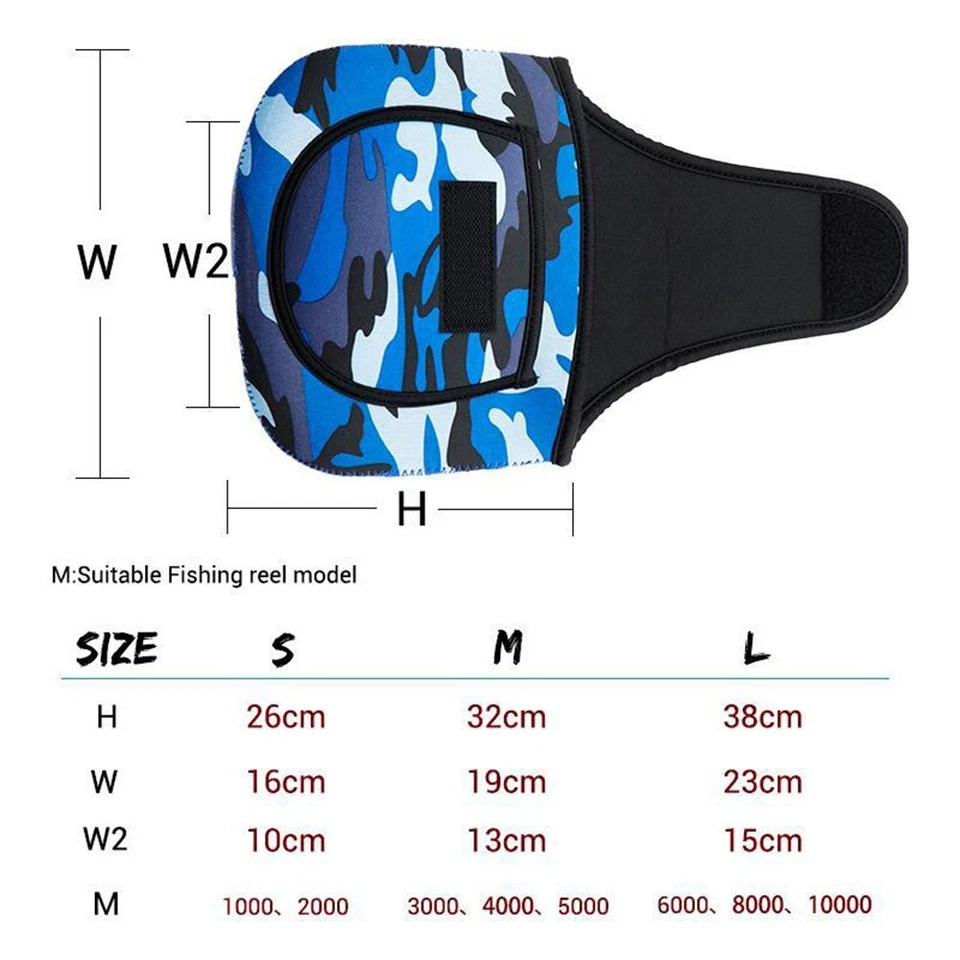 Bolsa de almacenamiento de carrete de pesca impermeable estuche giratorio cubierta camuflaje bolsa protectora ∂ Foto 2 de 4