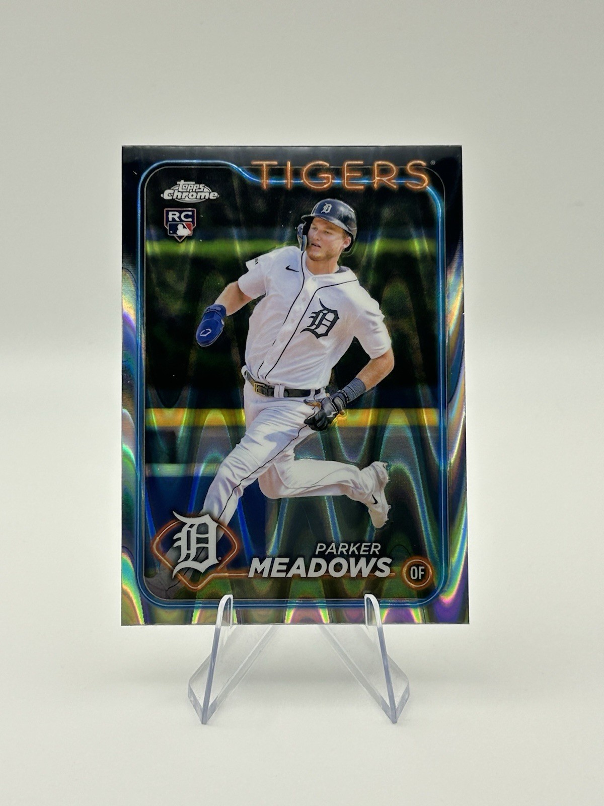 2024 Topps Chrome - Parker Meadows - RayWave Refractor RC #271 Tigers