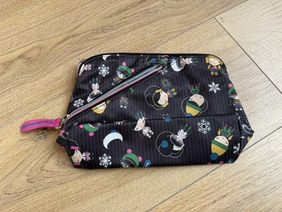 Harajuku Lovers Gwen Stefani Kosmetiktasche schwarz bedruckt sehr guter Zustand