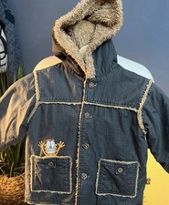 VTG 80 s GARFIELD unisex Faux Fur Lined Jacket/coat Youth Sz 4