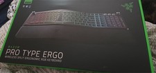 Razer Pro Type Ergo Wireless Bluetooth Split Ergonomic RGB Keyboard Black