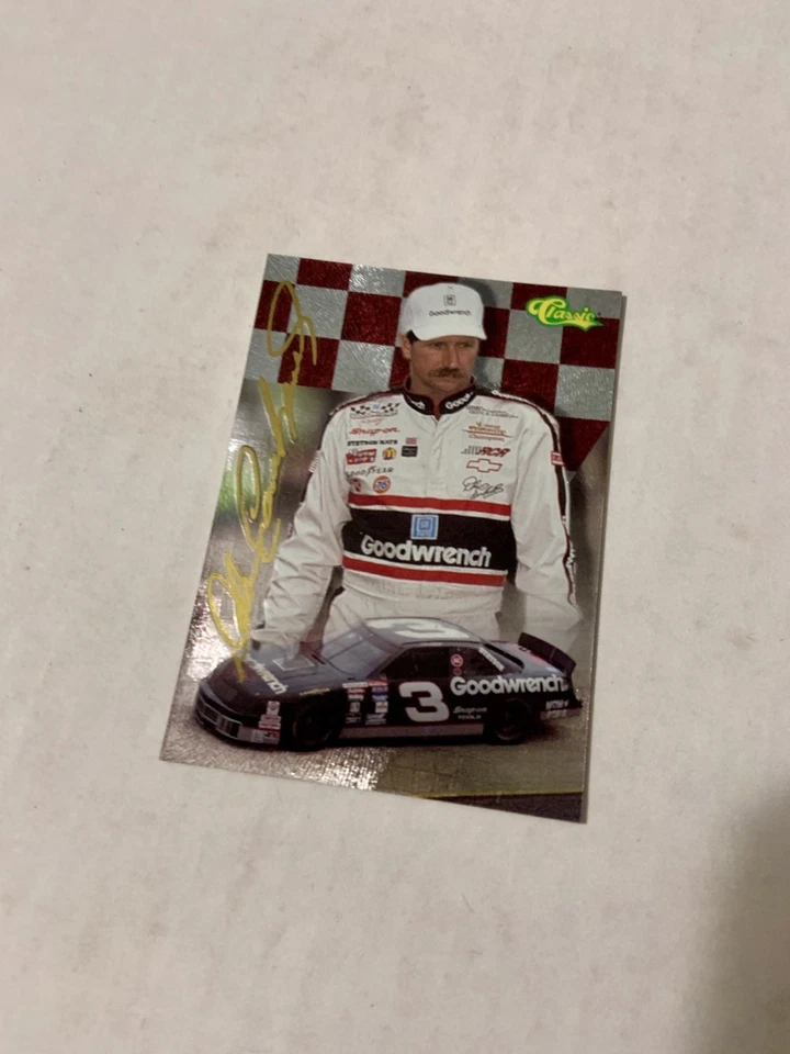 1995 DALE EARNHARDT CLASSICS FINISH LINE #DE3 VINTAGE SHARP CARD! VERY CLEAN! - Image 2 of 4