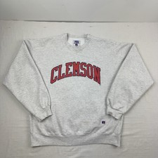 Vintage Clemson Tigers Sweatshirt Adult XL College Sports Russell Athletic Heavy