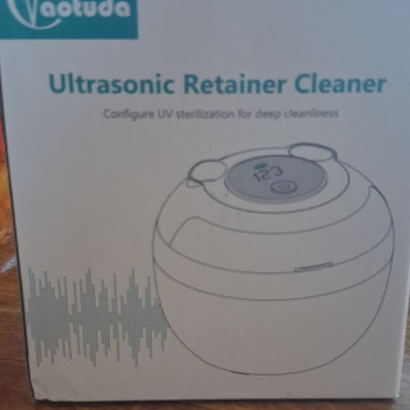 Vaotuda Ultrasonic Retainer Cleaner 200ml Capacity w/ UV Sterilization