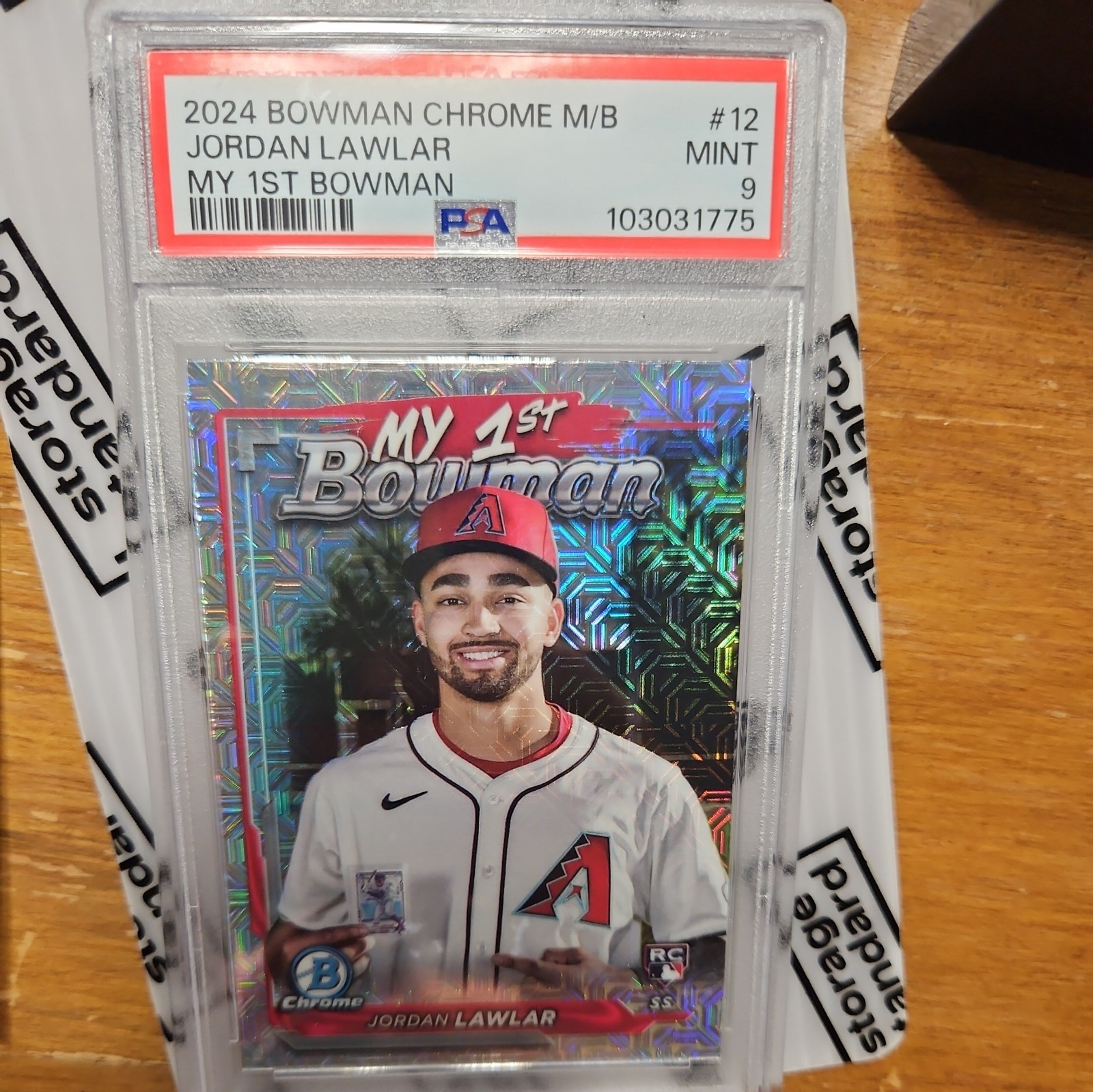 2024 Bowman Chrome - My 1st Bowman Jordan Lawlar #M1B-12 Mojo Refractor (RC)