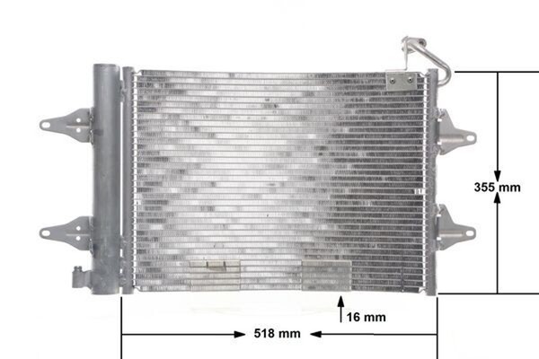 Kondensator Klimaanlage Mahle Ac 359 000S FüR Skoda Seat Vw Roomster 9A4 9A2 4 3-image