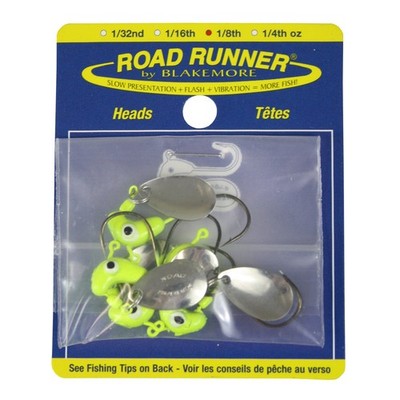 Blakemore Road Runner Bulk Head Hook, Chartreuse, 1/8 oz