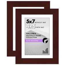 Americanflat 5x7 Picture Frame with Polished Plexiglass - Set of 2 - Use as 4x6