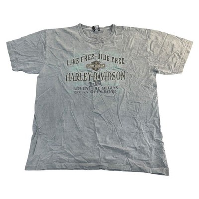 Vintage Harley-Davidson T-Shirt Redline Graphic Broadway Bridge Herren XL