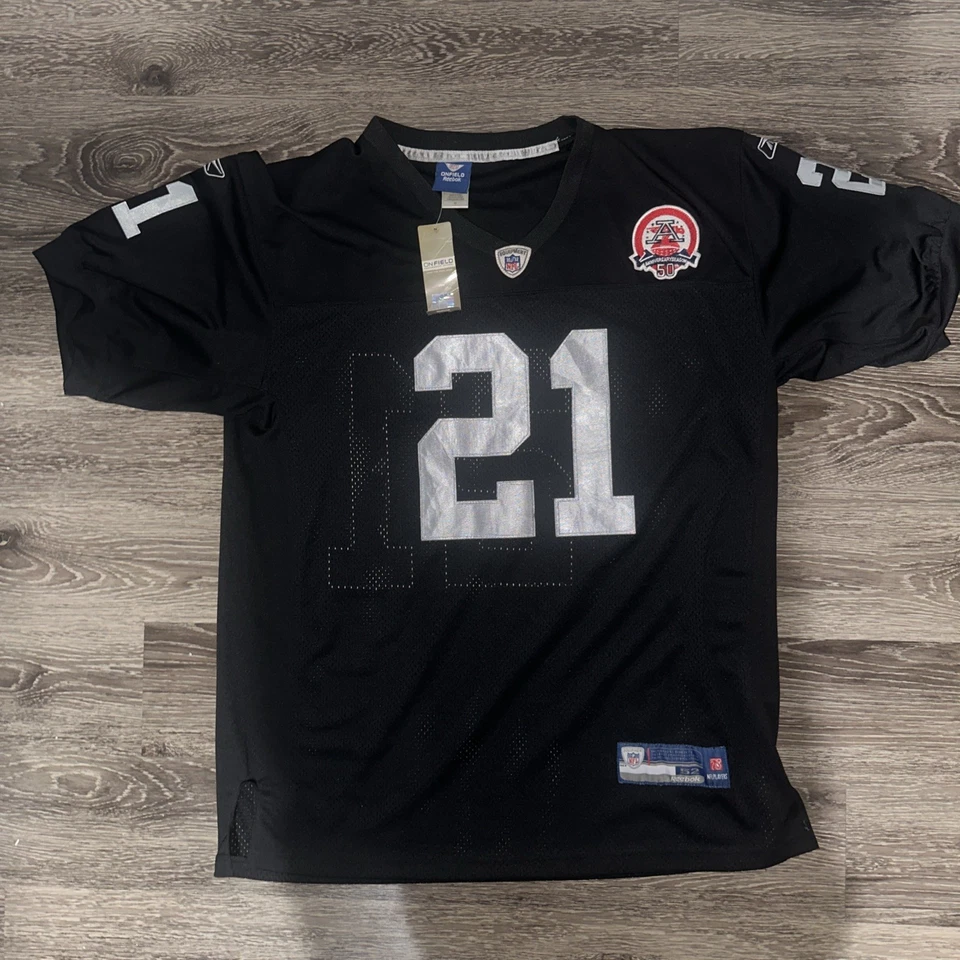 Nnamdi Asomugha Oakland Raiders #21 Reebok cosido en el campo para hombre talla 52 Foto 2 de 4