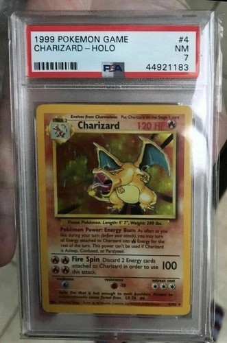1999 Charizard Holographic POKEMON GAME #4 PSA 7