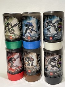 LEGO BIONICLE 2003 Set of 6 Rahkshi w Manuals & Cannisters 8587-8592