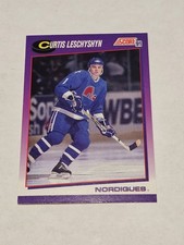 1991-92 Score American #58 Curtis Leschyshyn Quebec Nordiques
