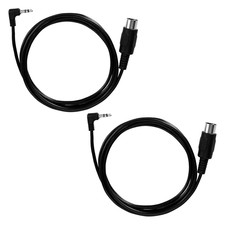 2Pcs Type a 3.5Mm/0.14In TRS to Male 5-Pin DIN MIDI Cable Adapter, 1.5M/59In Lon