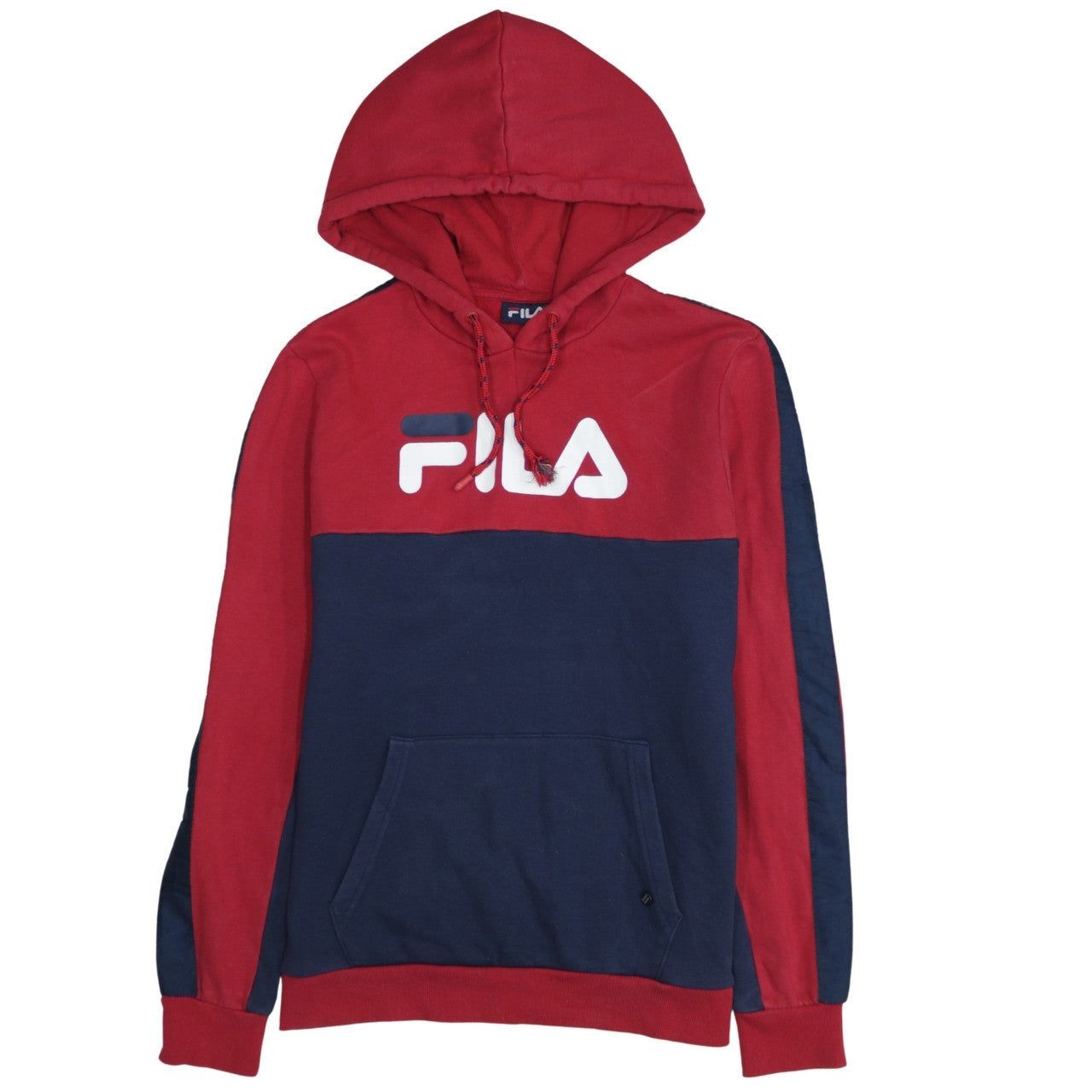 Felpa con cappuccio vintage FILA BLU UOMO S