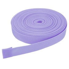 10Yard x 3/4" Width Nylon Webbing Strap Poly Flat Webbing Strapping Light Purple